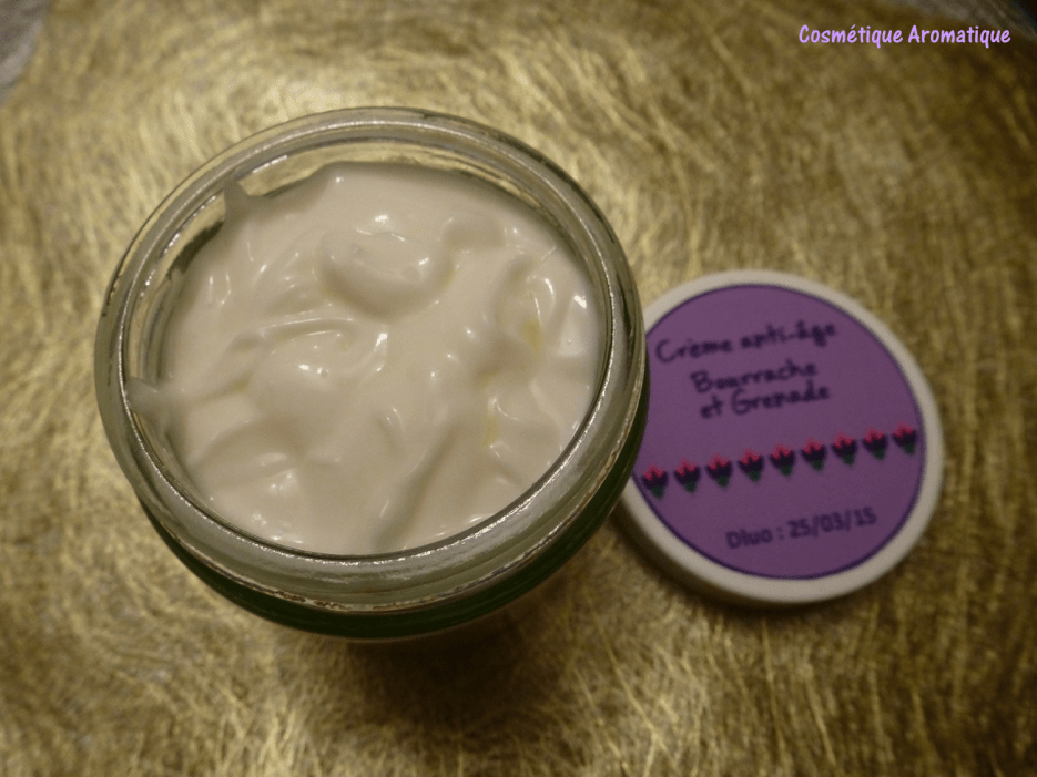 Crème anti âge à la grenade