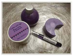 Panier de noel violet