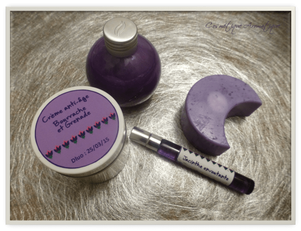 Panier de noel violet